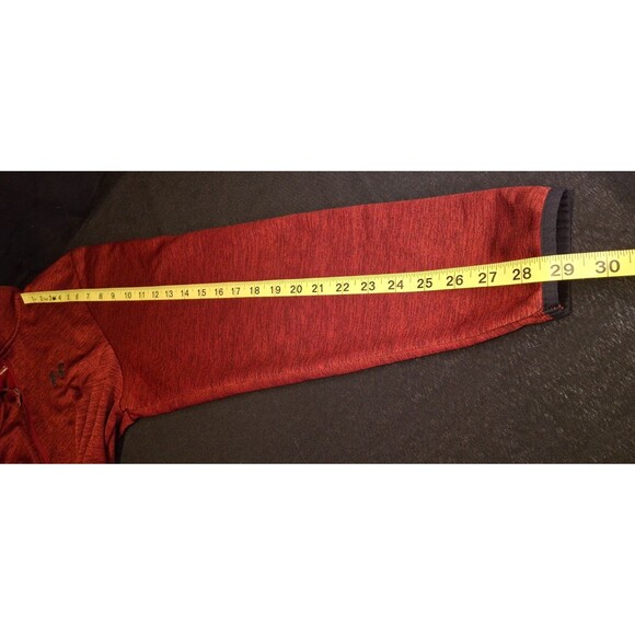 Under Armour Fleece Quarter Zip Pullover Mens Medium Red Golf UA Loose ColdGear - Picture 5 of 8